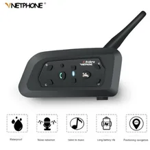 VNETPHONE мотоцикл домофон Шлемы-гарнитуры мотоциклист Водонепроницаемый Беспроводной Bluetooth домофон мото гарнитура переговорные