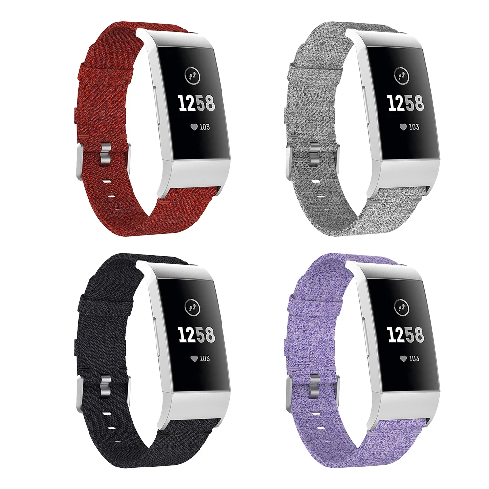 BOX-W полосы для Fitbit Charge 3, тканый нейлоновый браслет регулируемый заменить для мужчин t аксессуары для Fitbit Charge 3 для мужчин/для женщин