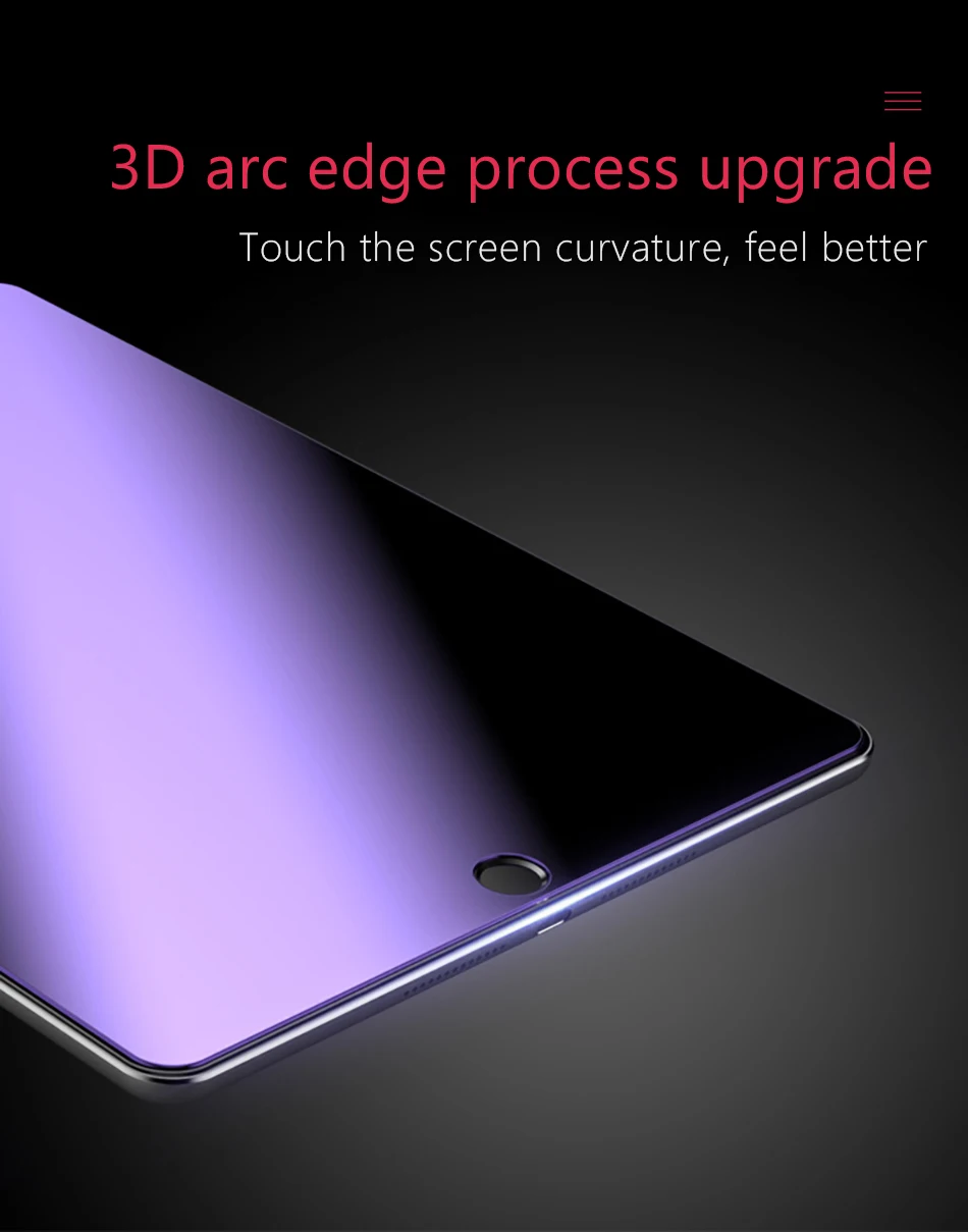 !ACCEZZ 9H Full Cover Transparent Anti Blue Ray Film Tablet For ipad mini 1 2 3 Premium Protective Tempered Glass Screen Films (15)