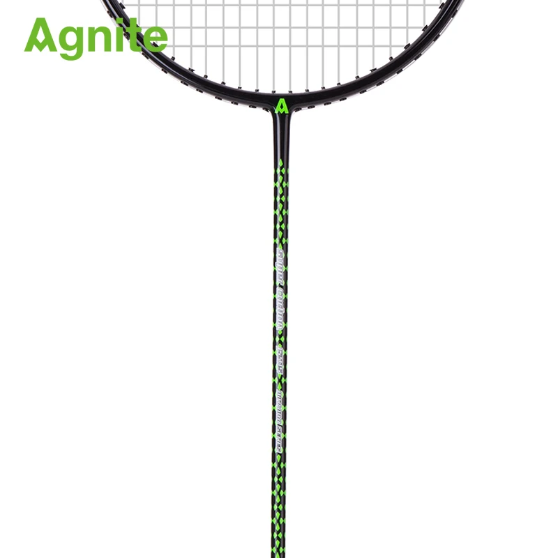 Agnite المهنة مضرب بدمنتون كامل الكربون ريشة النار الهجومية جميع أنحاء طلقة واحدة F2115 مع شبكة تنس الريشة حقيبة