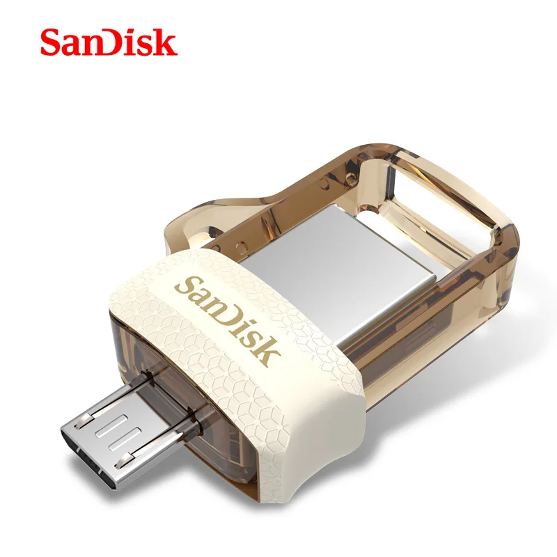 sandisk sdd3 экстремально высокая скорость 150 м/с Флешка 32 Гб OTG USB3.0 128 Гб двойной OTG USB флэш-накопитель 64 ГБ - Цвет: SDDD3 gold