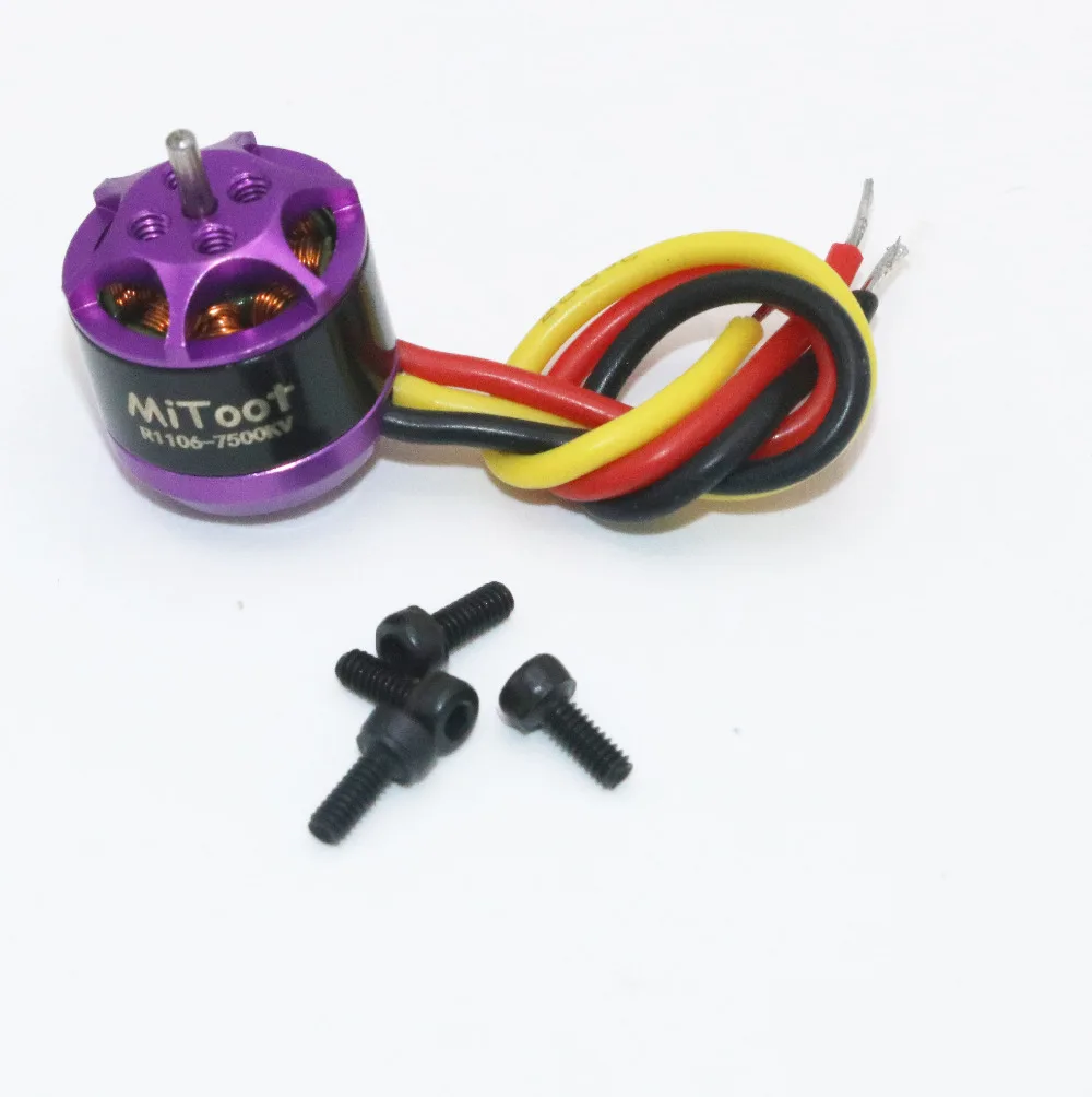 4 шт./лот Mitoot R1106 7500KV металлический бесщеточный двигатель комплект для 60 70 80 90 микро FPV гоночный Дрон Квадрокоптер RC мотор