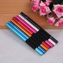 2 в 1 круглый тонкий наконечник сенсорный экран ручка Mutilfuction Fine Point емкостный стилус для iPad iPhone Все Мобильные Телефоны Планшеты