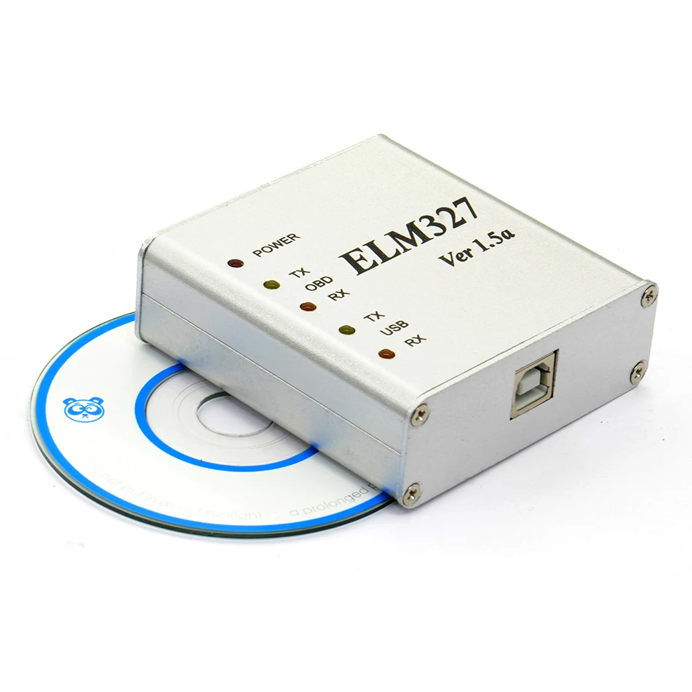 ELM327 USB металлический алюминиевый ELM 327 металлический чехол Elm 327 USB V1.5/V1.5a Поддержка всех OBD2 OBDII протоколов автомобильный диагностический сканер