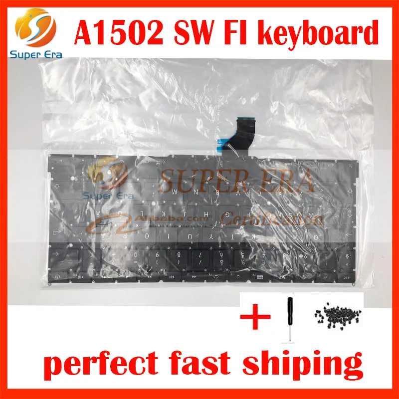

A1502 Swedish SW SD Finnish Finland keyboard for macbook pro 13'' retina 1502 keyboard without backlight backlit 2013-2015year