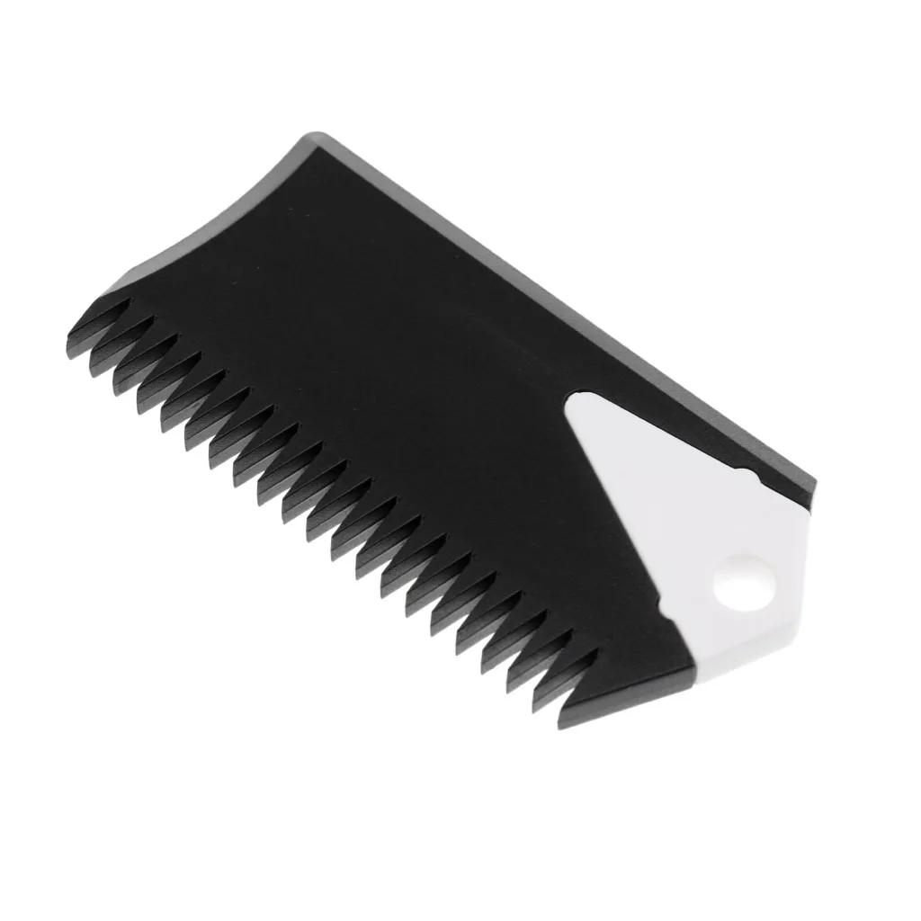 

Surfboard Wax Comb with Fin Key - SUP Surf Board Wax Comb Cleaning Remover Skimboard Surfing Accessory Black