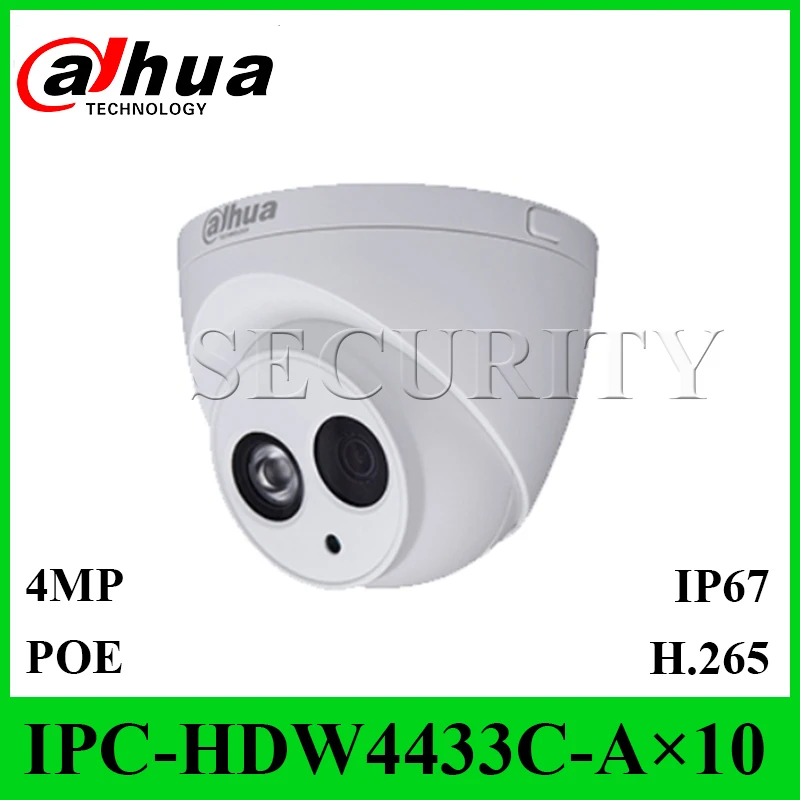 

DHL 10 PCS/lot Dahua New Starlight Network Camera IPC-HDW4433C-A IP POE Network Camera Built-in MIC Replace IPC-HDW4431C-A