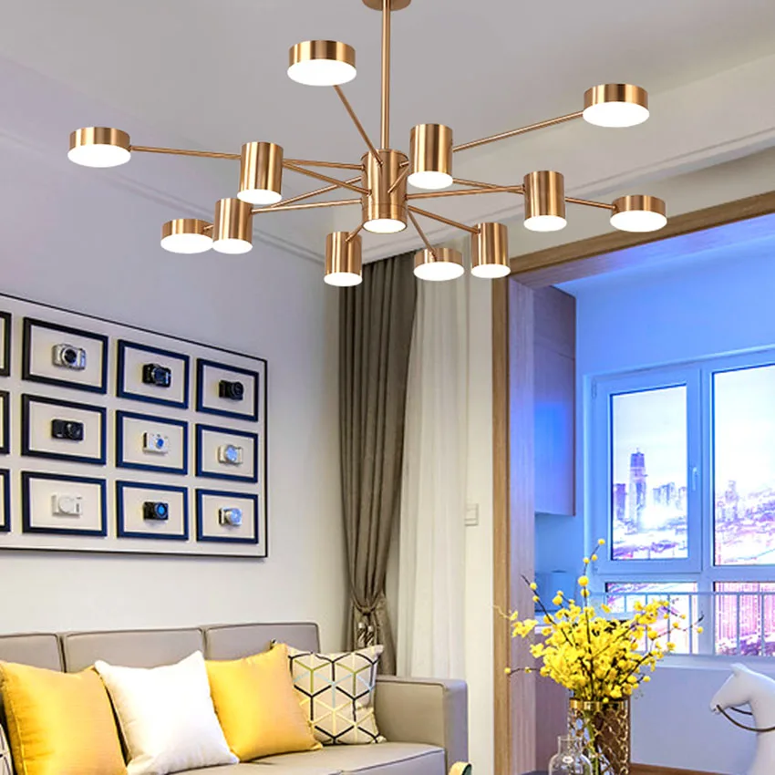  Modern dining room chandelier lighting gold black lampbody led lamp living room kitchen bedroom ind - 33054648065