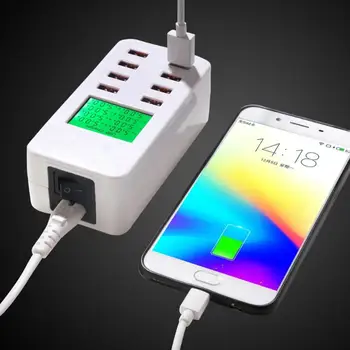 

inteligente Smart USB Charger LED Display 8 Port 40W Fast Charging For iPhone iPad Samsung Huawei Xiaomi Mobile phone
