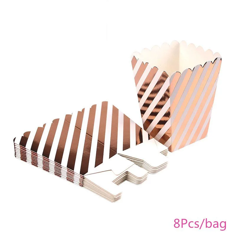 Chicinlife Rosegold фольгированные буквы С Днем Рождения воздушный шар попкорн коробка