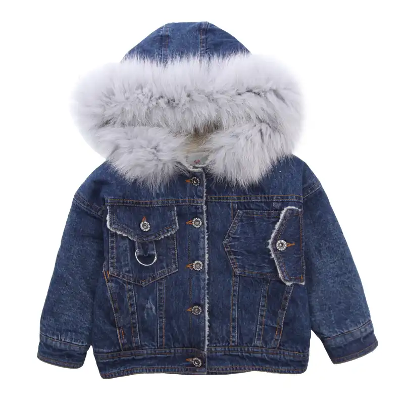 denim jacket with fur boys