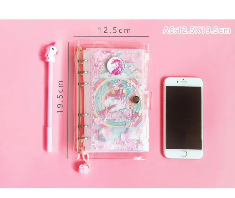 Plano de Dia Caçoa o Presente Jugal 2019 New Unicorn a6 Semana Planejador Caderno Espiral Mão book Papelaria Kawaii Diário Cadernos Memo Pad 6 Cheap Cadernos