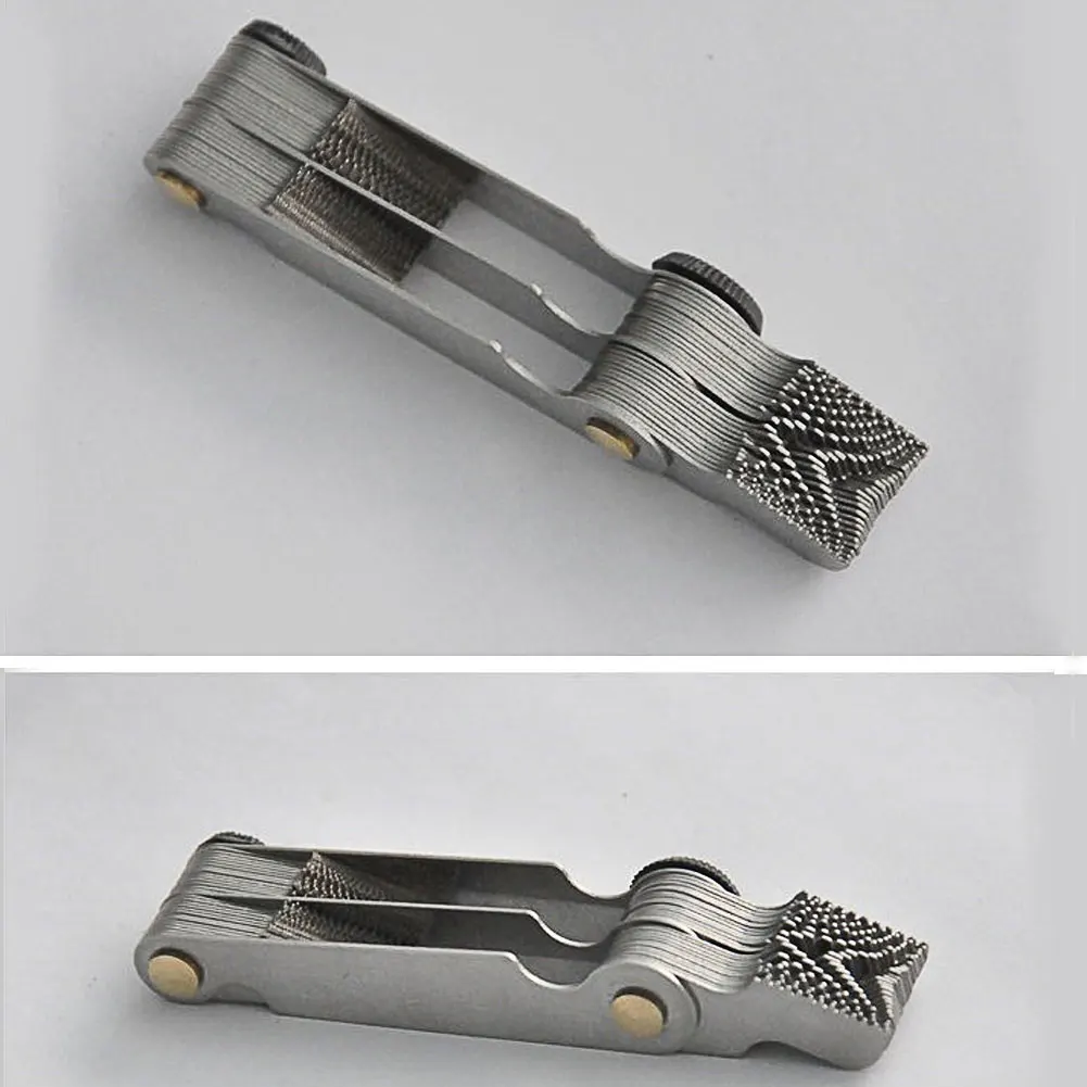 52 Blade stainless steel Screw Thread Measuring Gauge Metric Pitch Cutting Tool 60 Degree W/55 Degree Inch System Measuring Tool 5