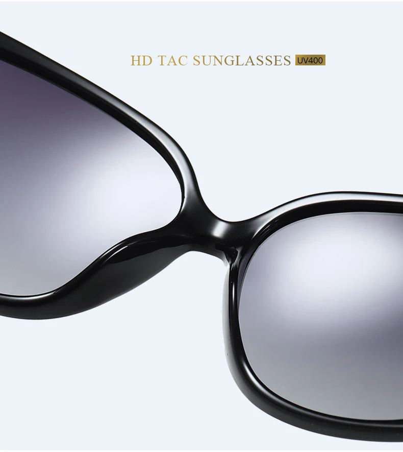 Модные Роскошные поляризованных солнцезащитных очков Для женщин бренд Deisgner Пластик Дамы вождения очки женские очк