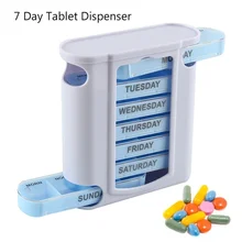 7 дней коробка для таблеток для хранения лекарств коробка для таблеток крышки органайзер для лекарств портативный ящик коробка для таблеток разветвители Диспенсер Для Хранения