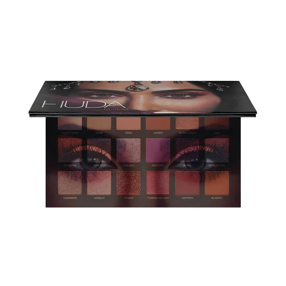 

Huda Beauty EyeshadowPalette 18 Colors Long-lasting Easy to Wear Brighten Desert Dusk Eyeshadow Palette eyeshadow