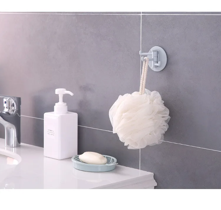 Многофункциональный вращающийся крючок, домашняя кухонная настенная стойка для ванной, крючок для подвешивания полотенец, чистящая ткань, щетка для ванной, шпатель