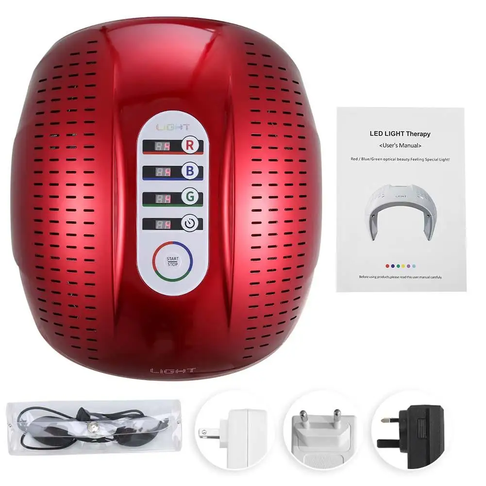Máquina da Remoção do Rejuvenescimento da Pele do Rosto Verdadeiro Vermelho Azul Terapia Pdt Cuidados Ferramentas 7-cor Led Luz 20 Beleza e saúde