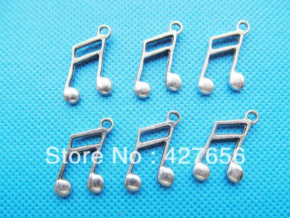 

Antique Silver tone Music Note Connector Pendant Charm Finding,DIY Accessory Jewellry Making