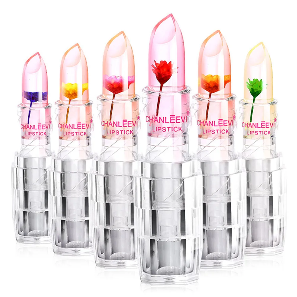 

2019 New Lipsticks Beauty Magic Jelly Flower Color Changing Lipstick Makeup Moisturizer Lipstick Lip Gloss Y802