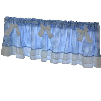 

Roman Lace Blinds Door Curtains Pelmet Short Curtains for Kitchen Wave Curtain for Kids Bedroom Window Valance for Living Room
