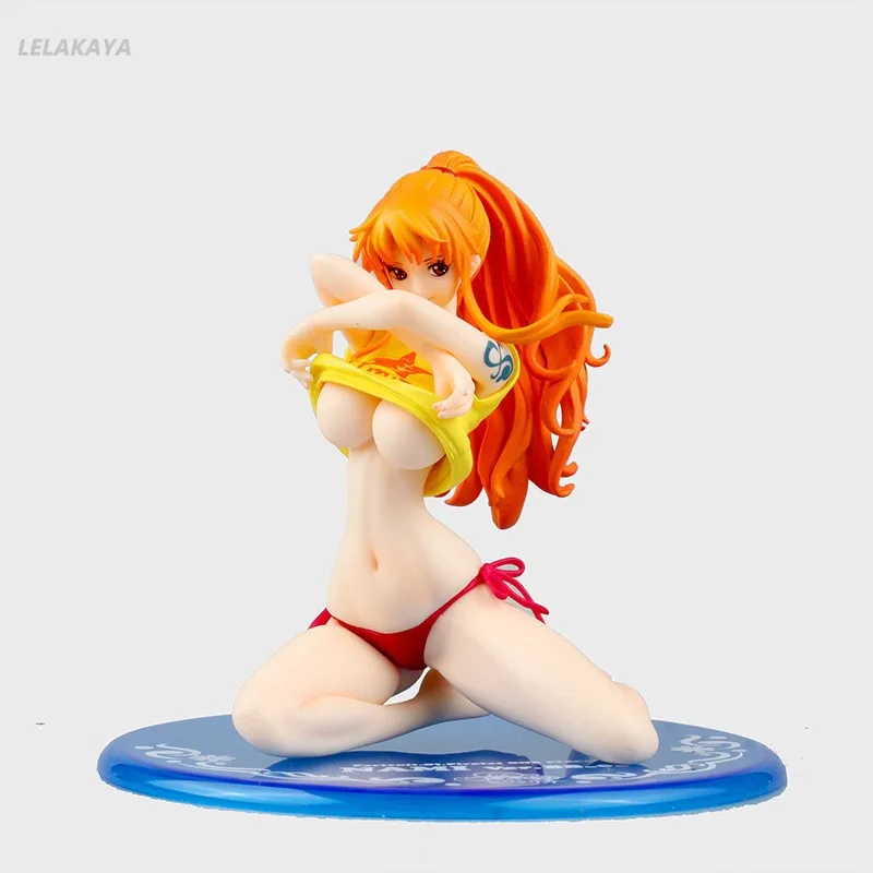 13 см аниме One Piece фигурка Nami BB версия Luffy рубашка снять бикини девушка сексуальная