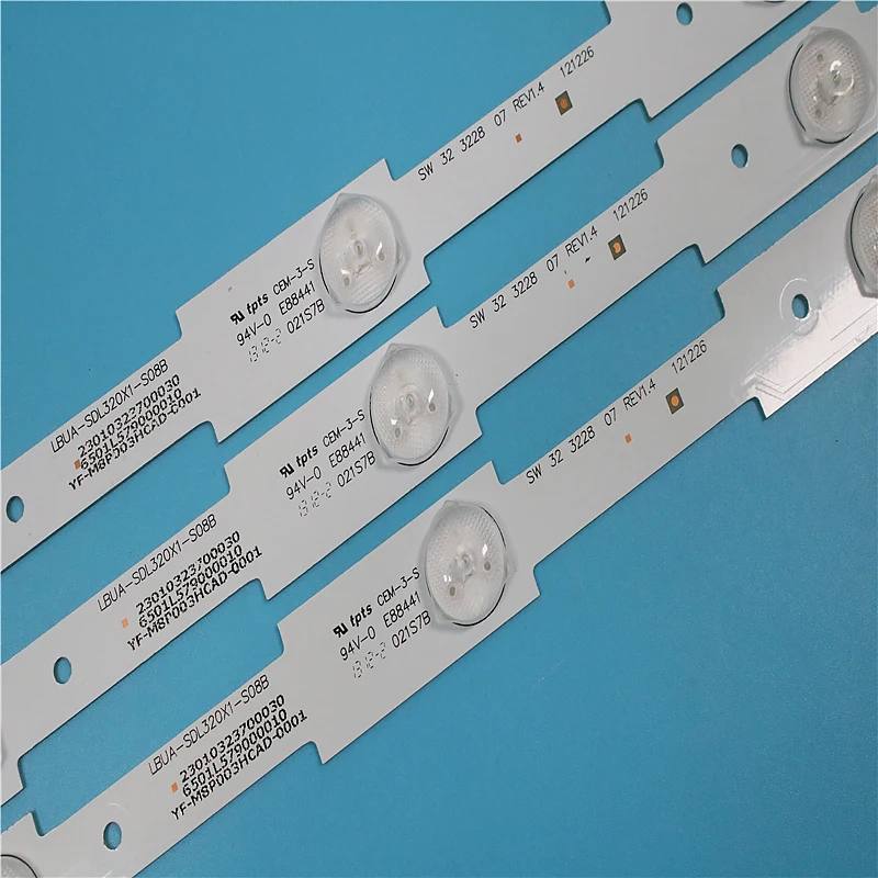 5 pcs 58cm LED Ʈ Ʈ  SW 32 3228 07 Rev1.4 LBUA-SDL320X1-S08B ϴ ġ 32E350E 32E306C 32E320W