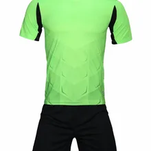 Мужские спортивные тренировочные комплекты с коротким рукавом футбольная форма DIY команда по индивидуальному заказу логотип печать Дышащие футбольные майки флуоресцентный зеленый
