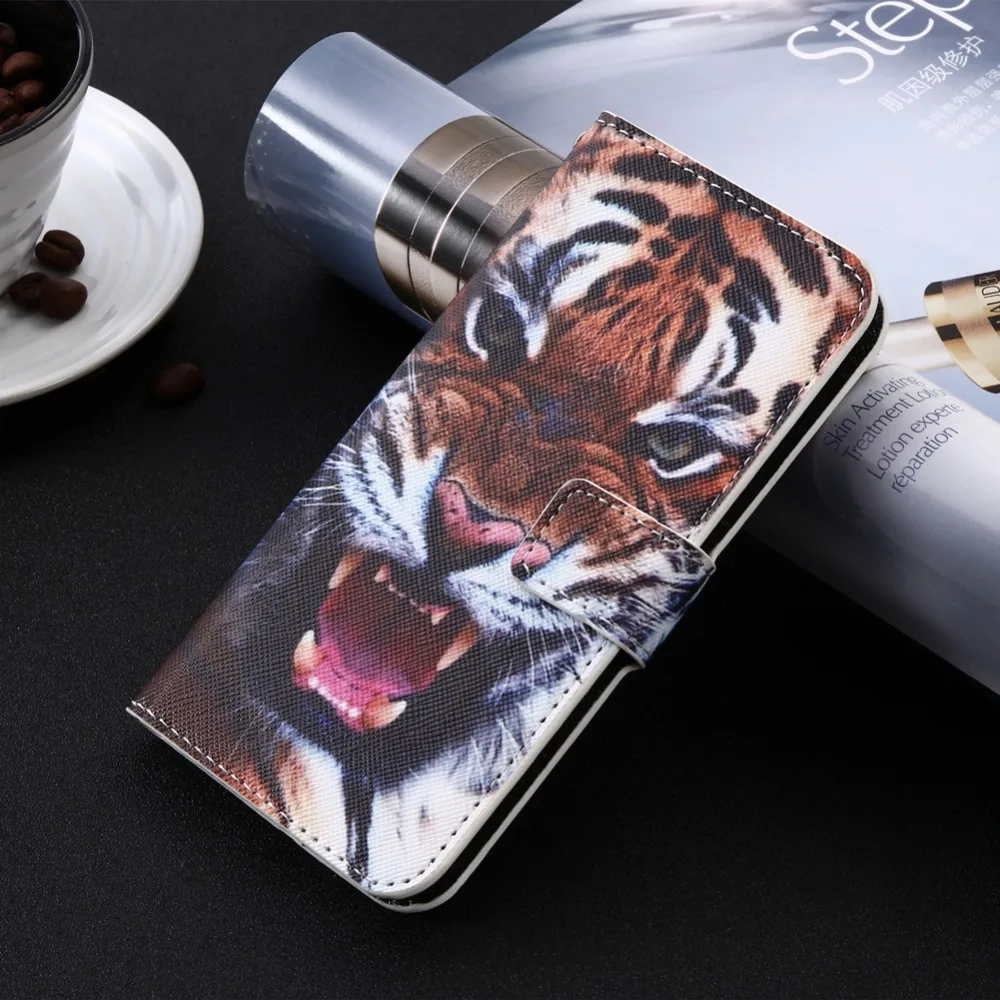 Cartoon Wallet Case for Prestigio Muze G5 H5 J5 U3 V3 LTE 5522 5523 5524 3515 3495 Wize Y3 3406 DUO PU Leather Cover Phone Bag