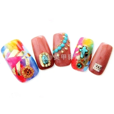 1 шт. накладные ногти в форме балерины 500 шт.|design false nails|false nailsdesigner nail tips |