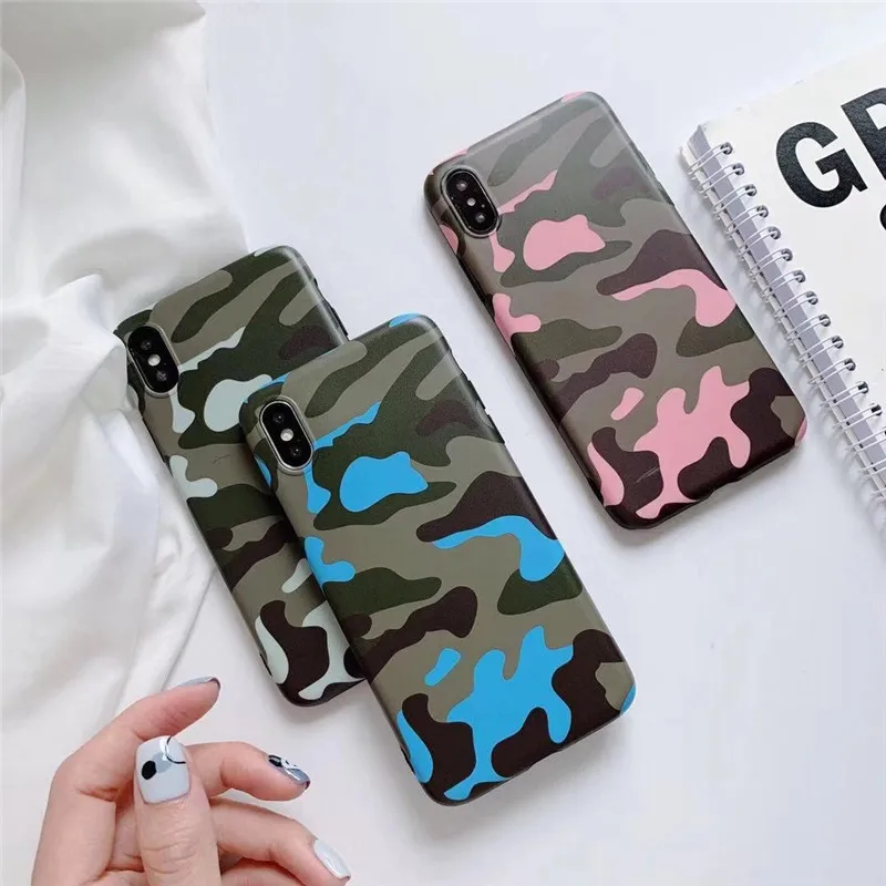Армейский зеленый чехол для телефона iPhone XS Max XR X Camo противоударный 6 6s 7 8 Plus модный