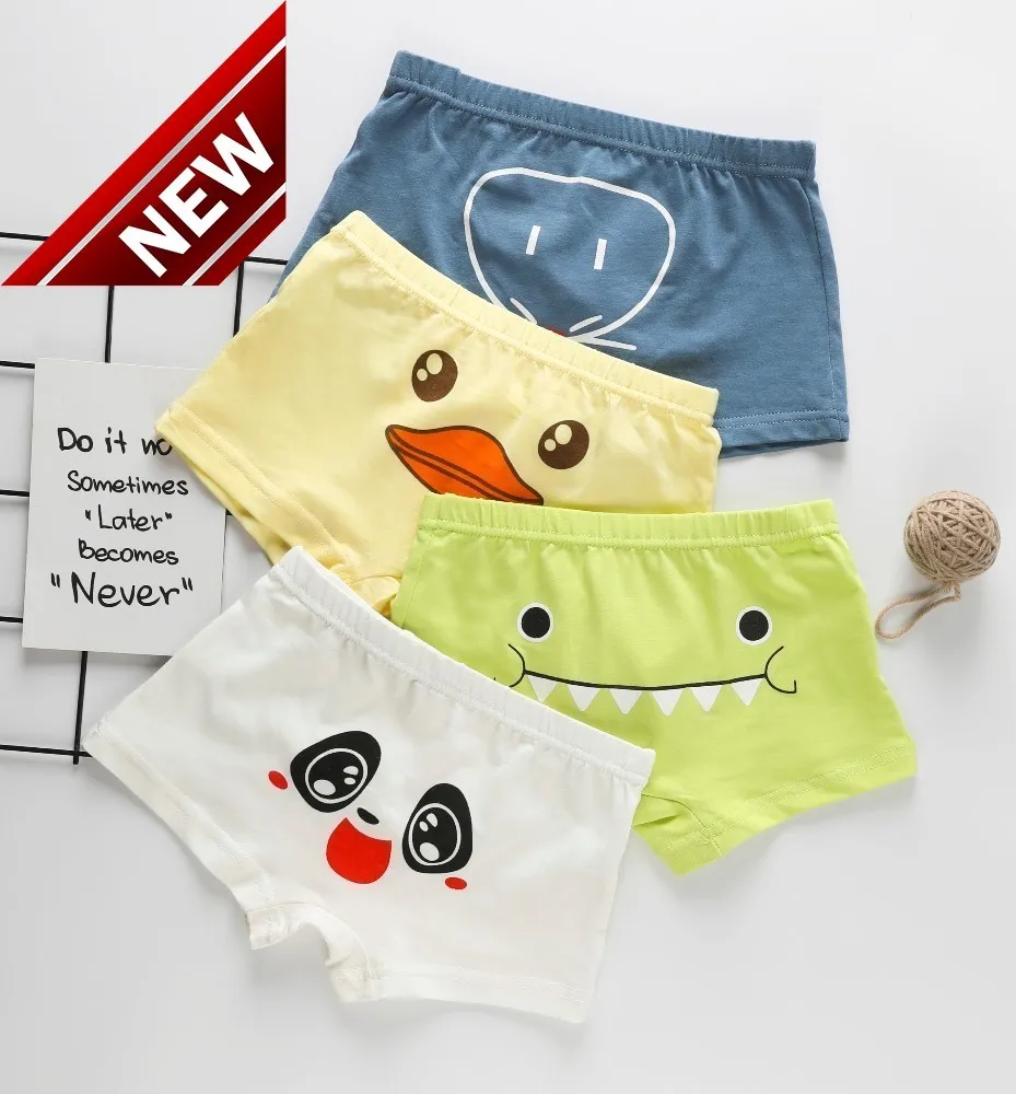 

4pcs/lot Underpants Catamite Straight Four Angle Child Baby Shorts Children Student Pants Kids Panties Panty Boys Kid Briefs