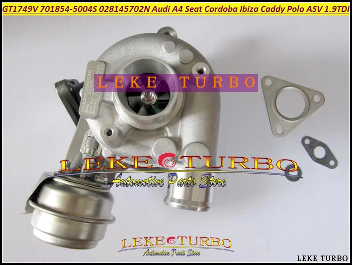 TURBO GT1749V 701854-5004S 70185 028145702N Turbocharger For Audi A4 Seat Cordoba Ibiza II Leon VW Caddy Polo ASV 1.9L TDI 88kw (1)