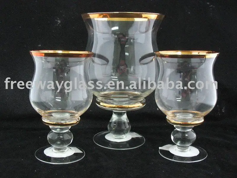 gold rim glass candle holderin Candle Holders from Home & Garden on Alibaba Group