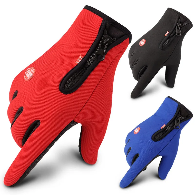 

Outdoor Sports Hiking Winter Bicycle Bike Cycling Gloves For Men Windproof Touch Screen Soft Warm Gloves guantes ciclismo
