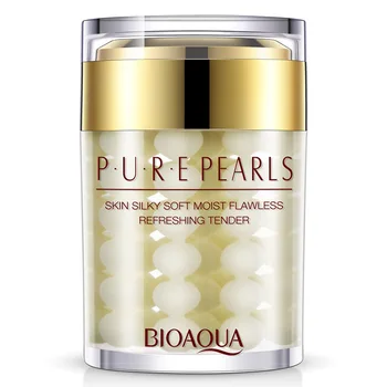 

Bioaqua Brand Pure Pearl Face Cream Hyaluronic Acid Deep Moisturizing Skin Care Anti Wrinkle Whitening Essence Cream Mask 60g