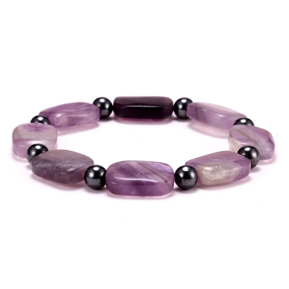 

Minimalist Natural Stone Bracelet Men Charm Hematite Beads Bracelet Male Cool Biker Diy Jewelry Accessories Bracelet Homme Joyas