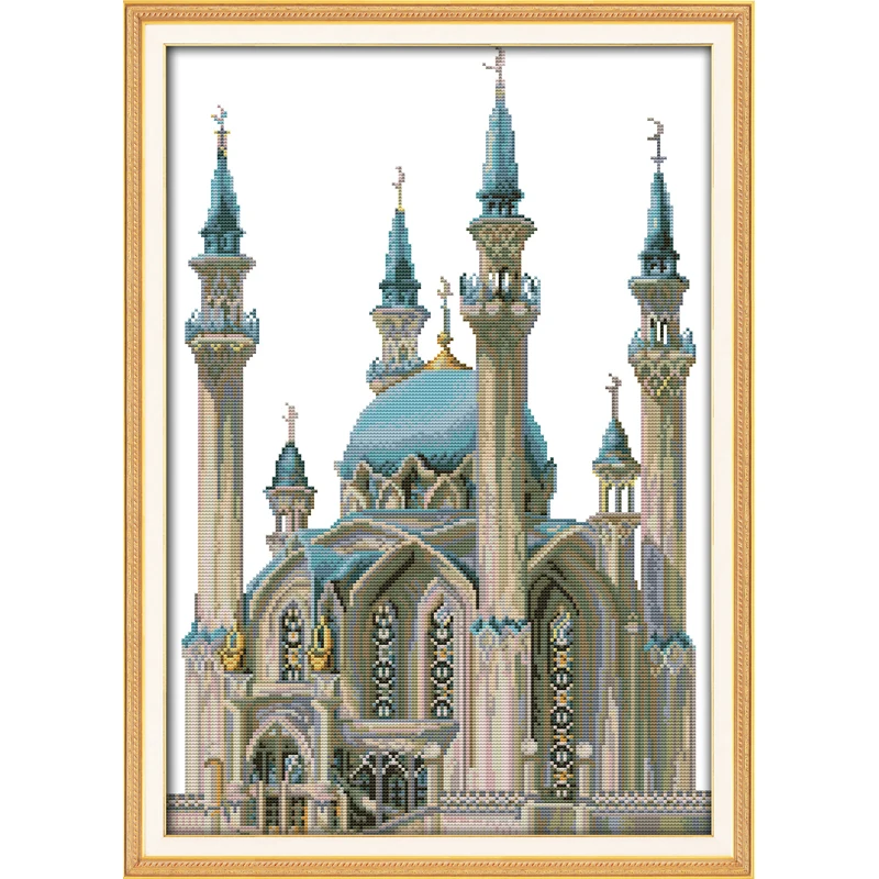 Everlasting Love The Blue castle(2) китайский набор крестиков экологичный хлопок 11CT