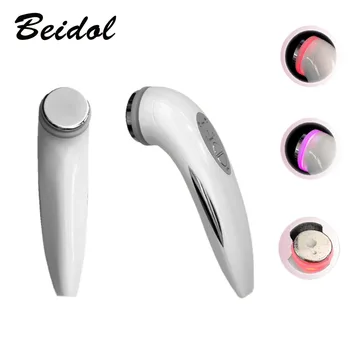 

Ultrasonic 3 colors LED Lights Instrument Face Skin Tightening Spot Acne Remover Cleaner Photon Lights Therapy Device FREE SHIP