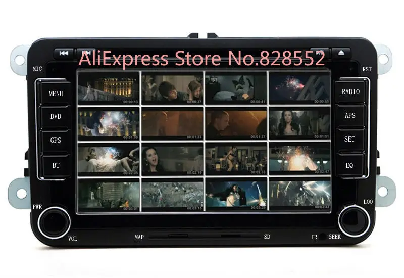 Discount Factory Price Free Shipping Car DVD Player For VW/Volkswagen/Passat/POLO/GOLF/Skoda/Seat With 3G USB GPS BT IPOD FM RDS Free Map 5