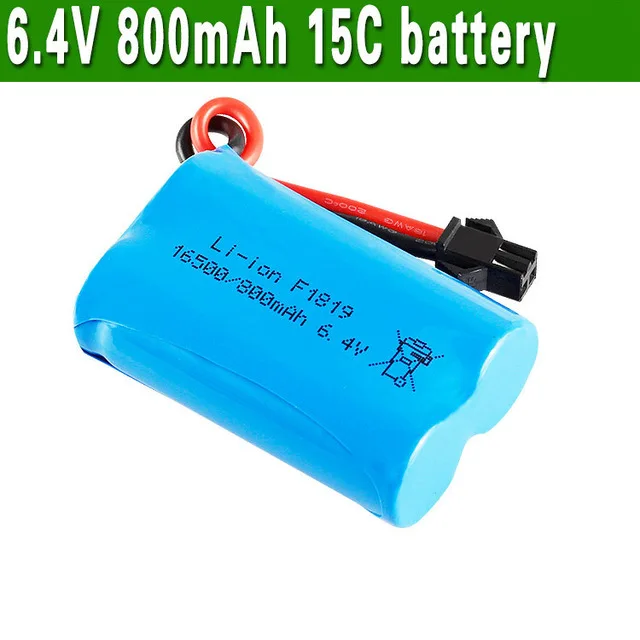 16500 литий ионная аккумуляторная батарея 800mah 6 4 v 15C батареи для радиоуправляемых