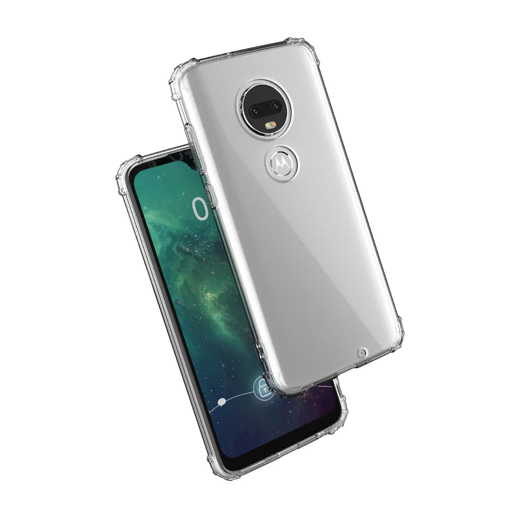 

Reinforced Corner Soft TPU Case for Motorola G7 Power G6 Play G5s Plus Case Crystal Clear Transparent Slim Silicon Full Cover