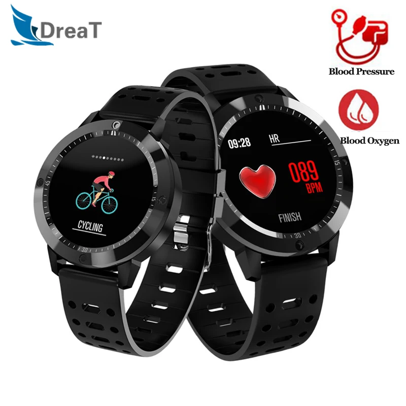 

CF58 Smart Watch IP67 Waterproof Blood Pressure Activity Fitness Tracker Heart Rate Monitor Sport Men Smartwatch for Android IOS