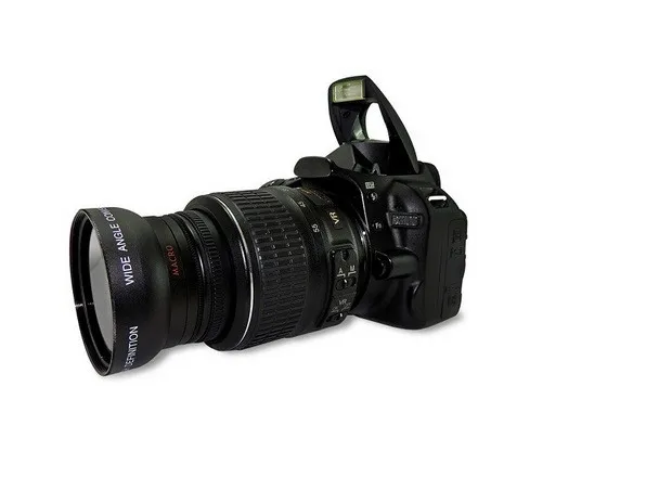 52 мм 0.45X широкоугольный объектив+ макро+ сумка для объектива для Nikon D5000 D5100 D3100 D7000 D3200 D80 D90