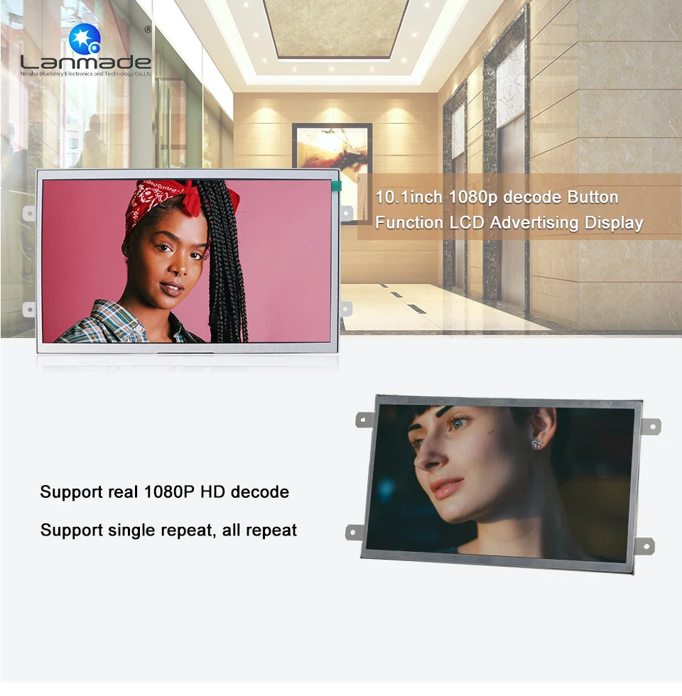 10,1 Zoll 1080p Externer Knopf Open Frame Werbung Digital Signage LCD Display – Detail 1