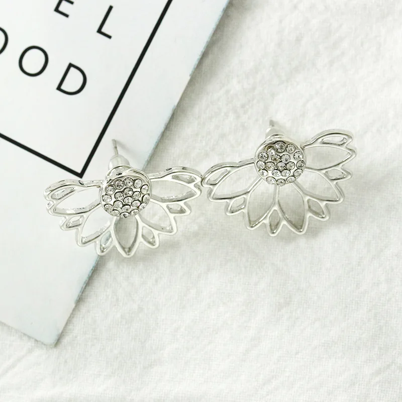 punk style rhinestone earrings