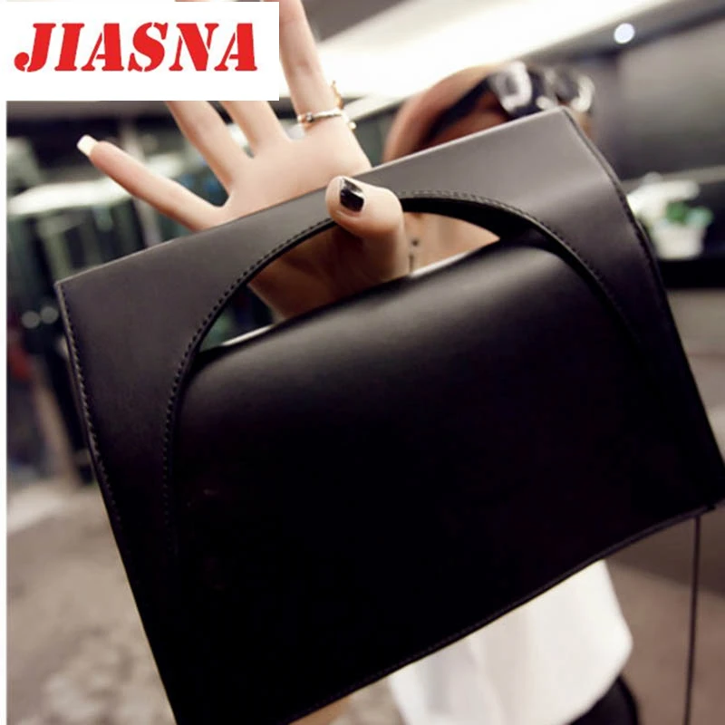 JIASNA Ladies Chain Handbag European and American Style Solid Color High Quality Dinner Package Casual Evening Bag | Багаж и сумки