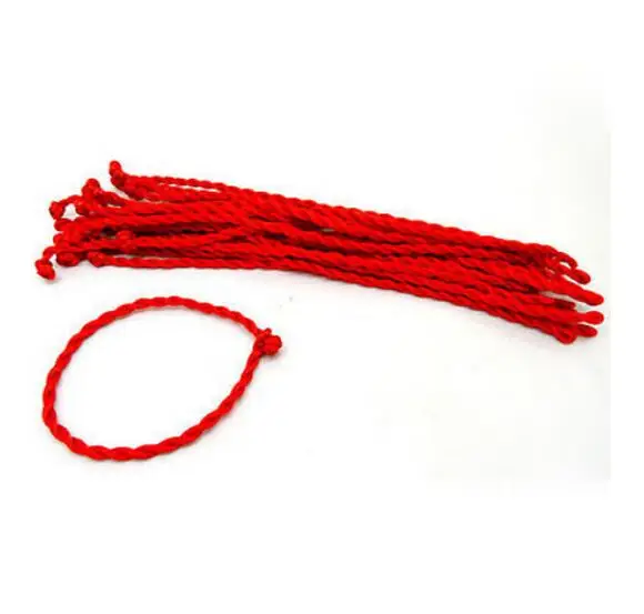 

100 pcs Braided Lucky Red String/Rope/Cord Bracelet Protection Women Men Gift 21cm Chain