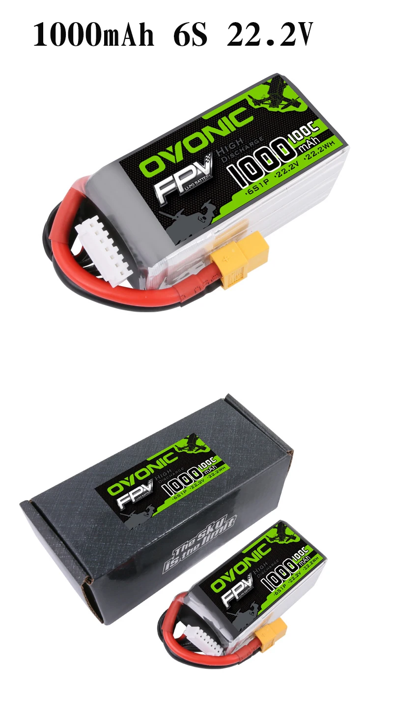 Ovonic 1000/1300/1550 мА/ч, 100C 5-6S1P LiPo Батарея-серые кисточки с XT60Plug для крошечные дистанционным управлением самолет небольшой вертолет Комплектующие для самостоятельной сборки