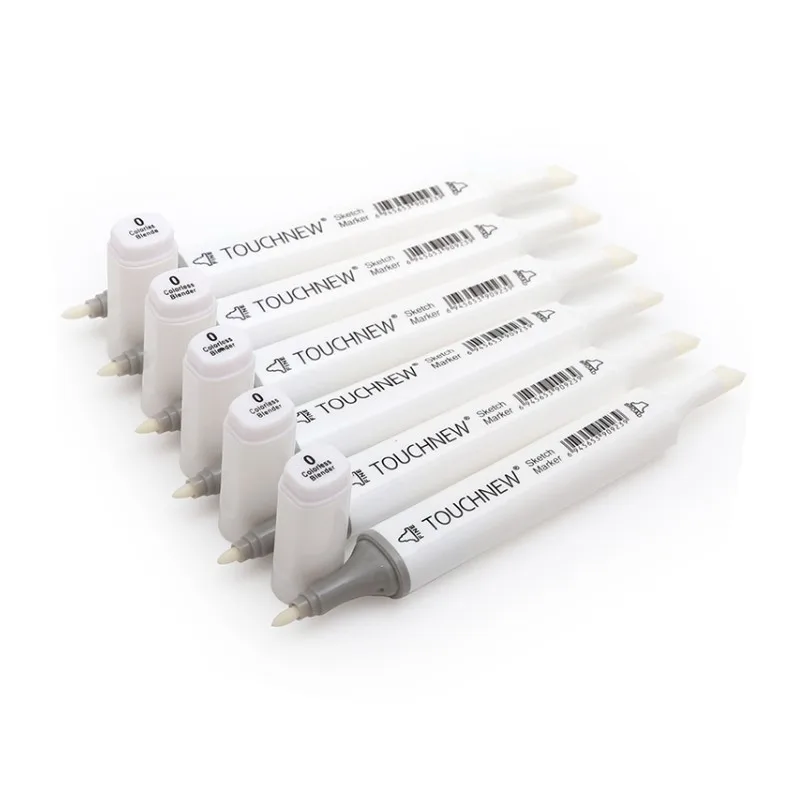 1 шт.: TOUCHNEW 0# бесцветный блендер маркер зубная щетка с двумя головками c чернилами на спиртовой основе набор маркеров для эскизов для художник манга-арта